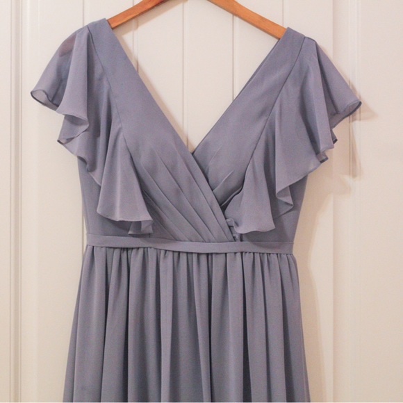 Dusty Blue Formal/Bridesmaid Dress - Picture 2 of 4